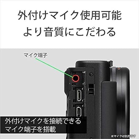 Sony VLOGCAM ZV-1 Body 24-70mm F1.8-2.8 Zoom Lens Wind Screen Black