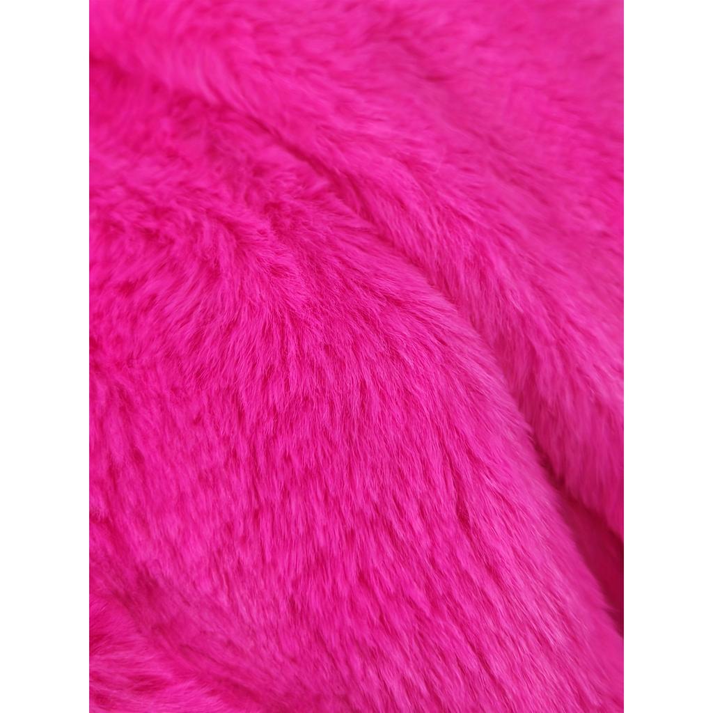 2025 Vegan Fur Cropped Jacket - Plush Faux Shearling Cardigan Coat W/ Oversized Fit, Lounge-to-Street Cocoon Coatigan for Winter