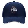 Artist At Work Brush Print Sandwich Baseball Cap