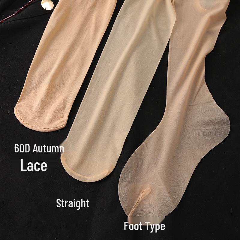 Women's Ultra-Thin Thigh-High Stockings: Non-Slip, Foot-Shaped Heel, Over-the-Knee, Perfect for Autumn