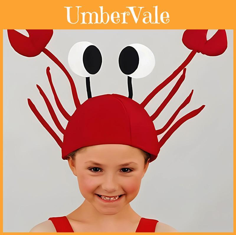 Funny Lobster Crab Hat For Kids And Adults Cute And Quirky Party Headwear For Festivals And Performances Handmade Fabric Material