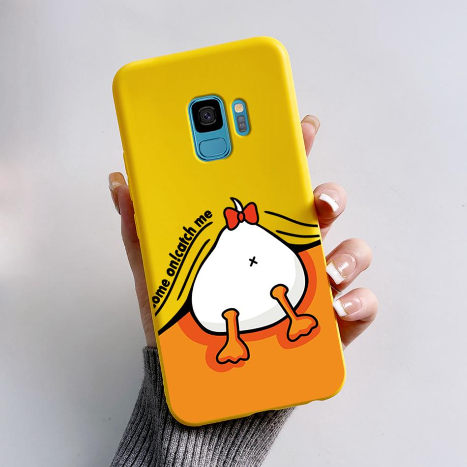Case For Samsung Galaxy S9 S 9 Plus Phone Cover Cute Cat Cartoon Bear Frog Soft TPU Coque For Samsung S9 Bumper S9+ S9PLUS Funda