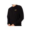 Emporio Armani EA7 Logo Solid Long Sleeve T-Shirt Men Tops Black 6KPT14-PJ6RZ-1200