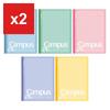 KOKUYO Campus Notebook, For Pasting Printouts, B5 Oversized, Dotted A-Ruled, 5-Color Pack, No-3HATX5