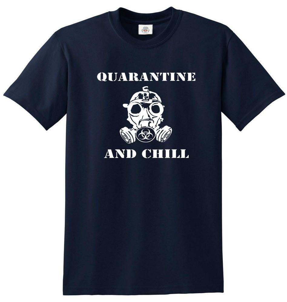 Quarantine and chill tshirt lock down 2020 tshirt novelty funny army isolation