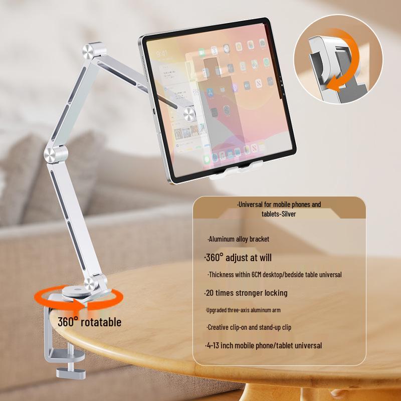 Aluminum Alloy 360° Rotating Tablet Phone Holder