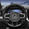 Suitable for Volvo Sports Suede Steering Wheel Cover, Split Snap-On Anti-Slip Style