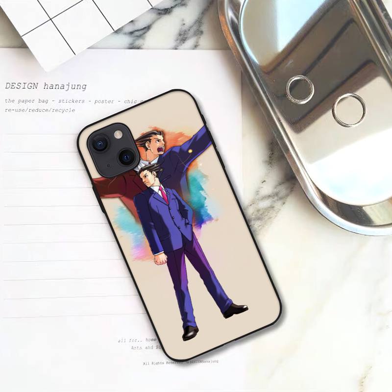 

Чохол для телефону Ace Attorney для iPhone 11 12 Mini 13 14 Pro XS Max X 8 7 6s Plus 5 SE XR Чохол iPhone8