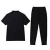 Li Ning Letter Print Versatile Comfortable Casual Sports Suit Men Sets Black YPLU073-2+YYKU181-1