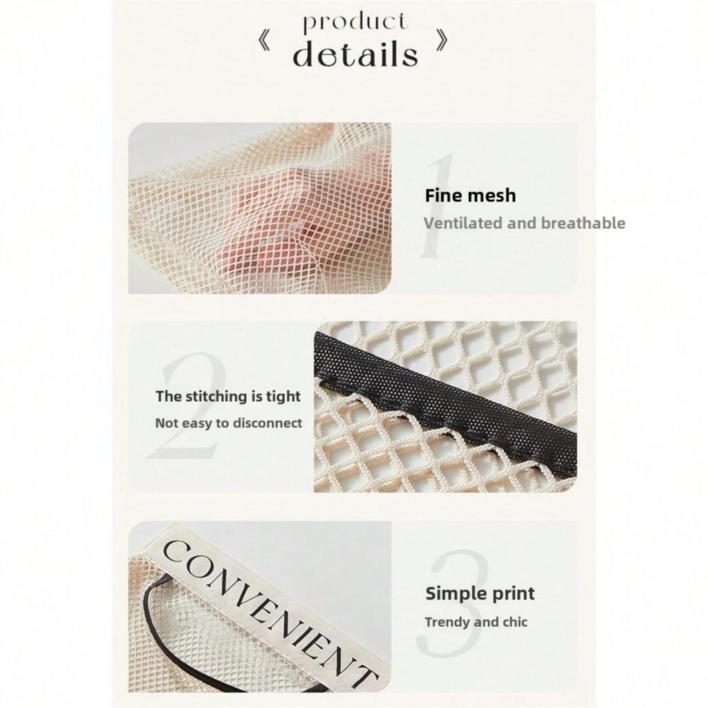 Kitchen Garbage Bag Velcro Storage Rack Wall-Mounted Large Capacity Mesh Bag Storage Net With Hook-And-Loop Decorations Festival