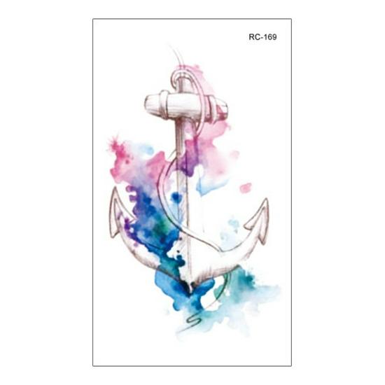 Waterproof Gradient Color Cartoon Temporary Tattoos for Men & Women