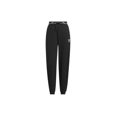 Originals X Feifei Ruan Collaboration FW23 Fleece Pleated Drawstring Knit Sports Pants Women Bottoms Black IX4239