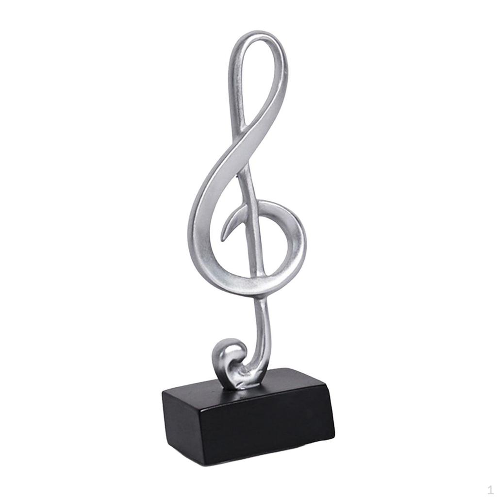 Creative Music Note Figurine Resin Statue Sculpture Artwork for and home Decoration