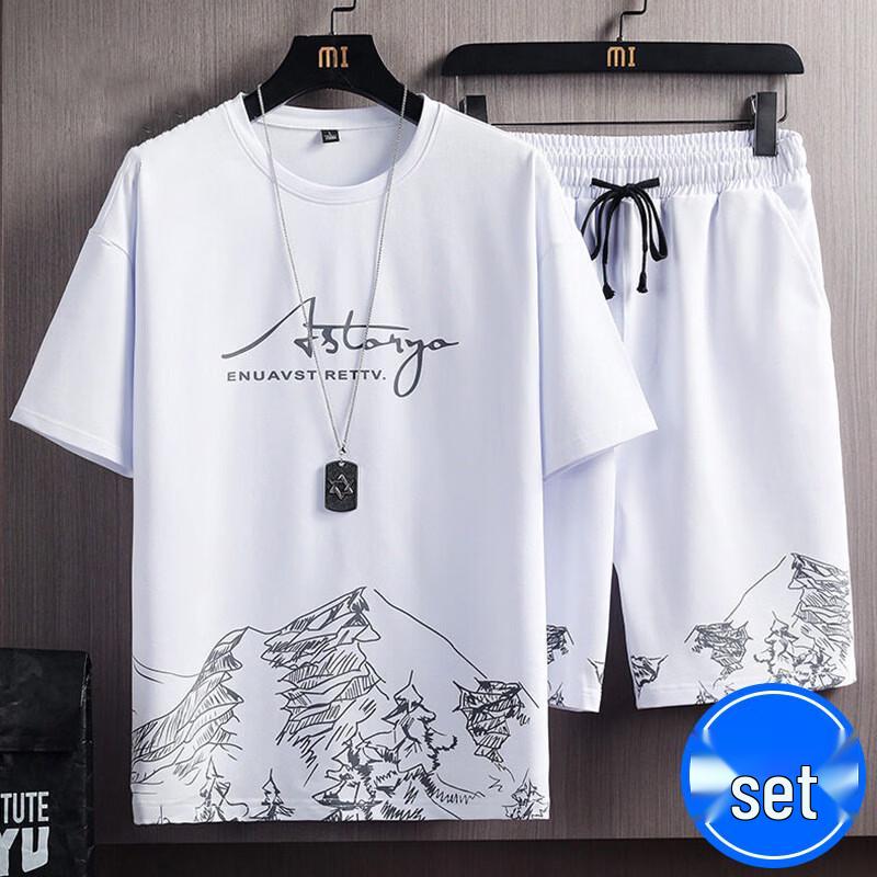 PLAYBOY Men s Summer T-Shirt & Shorts Set 4XL