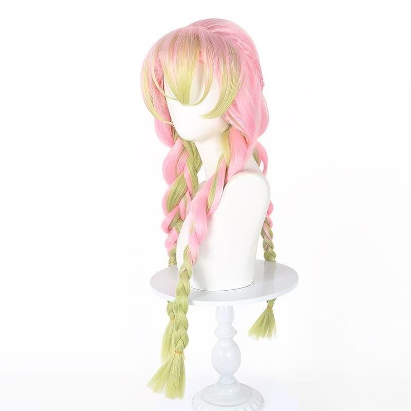 Peruca Modeladora de Fibra Matte Silkyjoy, Peruca Trançada de Três Tiras em Gradiente Para Role Play e Apresentações de Palco