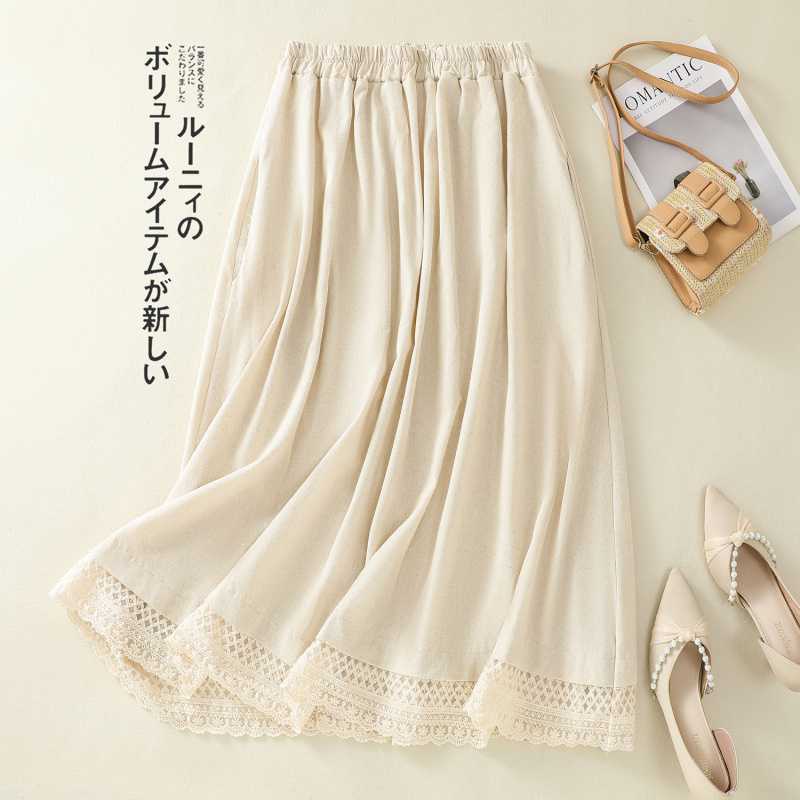 The New Summer Skirt for Women Is Retro and Versatile, with A Loose-fitting Waist That Makes You Look Slimmer