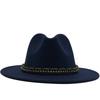 Women S British Style Cashmere Large Brim Fedora Hat 56 58cm