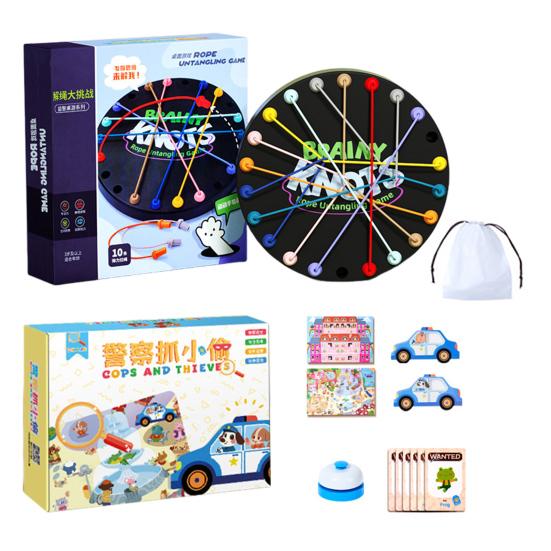 

Yousheng 2 комплекта Brainy Knots Веревка Распутывание Игра Логическое Мышление Скрученная Веревка Вызов Настольная Игра Дети Взрослые Развивающая Эластичная Веревка Распутывание Игрушка A