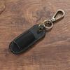 Luxury Genuine Leather Pen Case Portable Pen Pouch Keychain Pen Holder Keychain  School Supplies