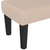 Bench In Cappuccino Brown 70 X 30 X 30 Cm Synthetic Leather