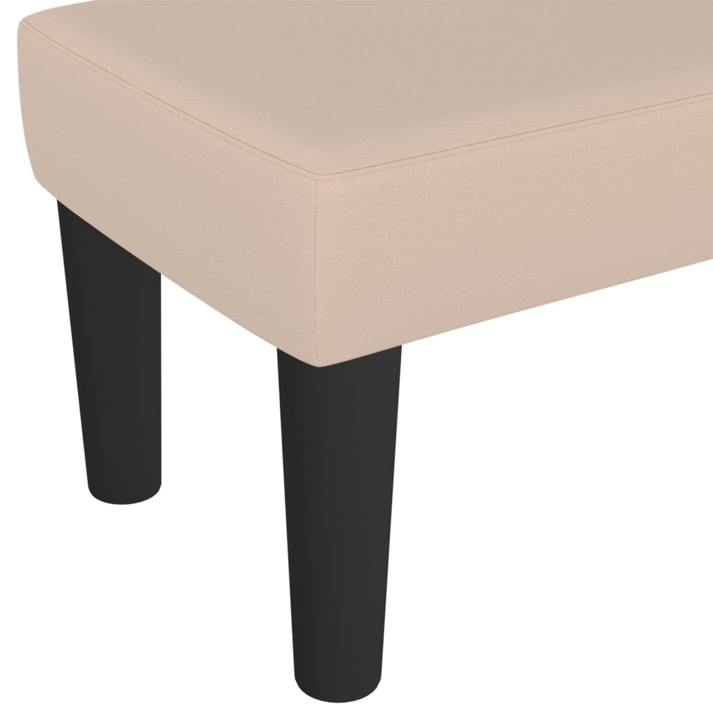 Bench In Cappuccino Brown 70 X 30 X 30 Cm Synthetic Leather