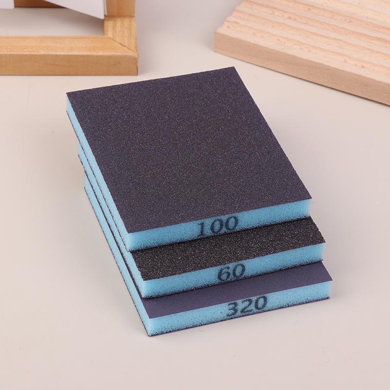 6 Pcs Sanding Sponge Set 60-320 Grit Washable And Reusable Wet Dry Sanding Blocks For Metal Wood Polishing Abrasive Tool