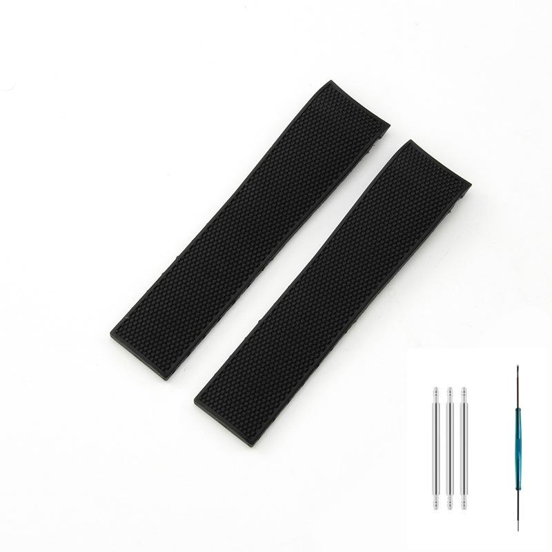 For Longines Conquest L3.781 L3.782 L3.742 L3.642 Silicone Rubber Dive Watch Band Replacement Strap 21mm Cut Adjustable Bracelet