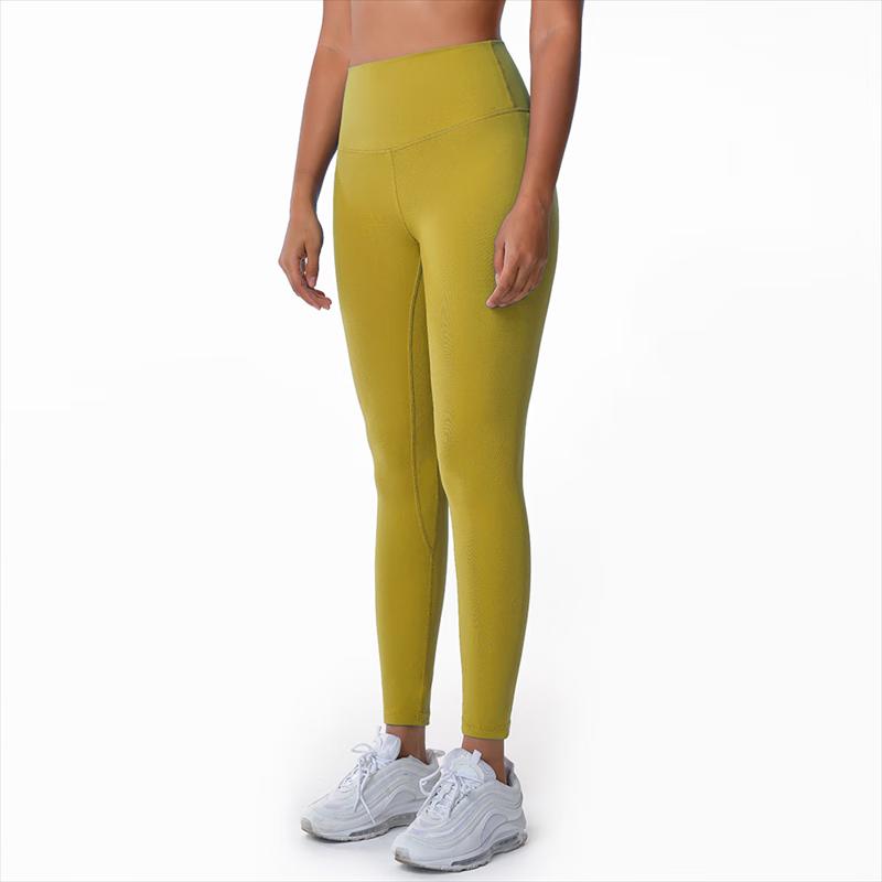 Женские леггинсы для йоги с эффектом второй кожи, двойной начес S