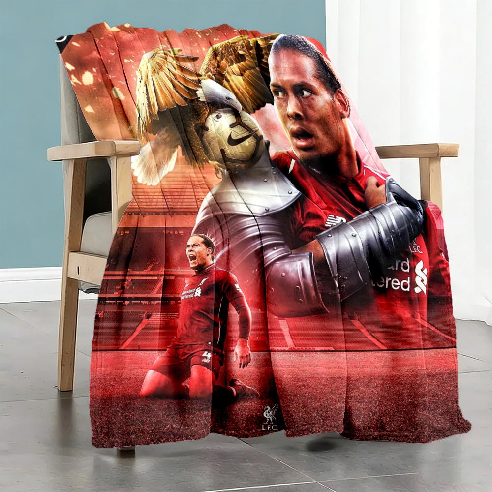 Liverpool Football Blanket Durable Comfort Suitable For Office Chair Sofa Bedding Four Seasons Multipurpose Modern