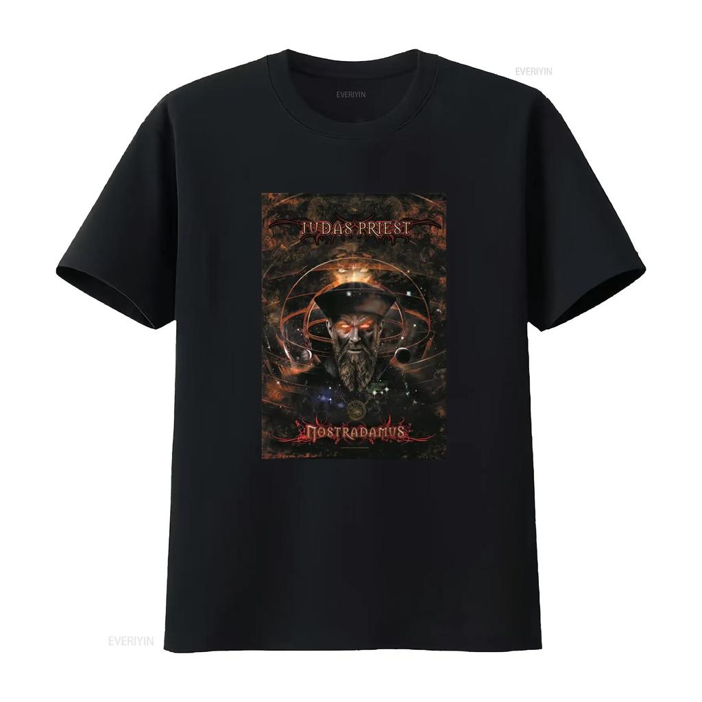 Judas Priest Nostradamus Heavy Metal Band Concert T Shirt Vintage Washed Soft Streetwear Stylish Casual Graphic Unisex