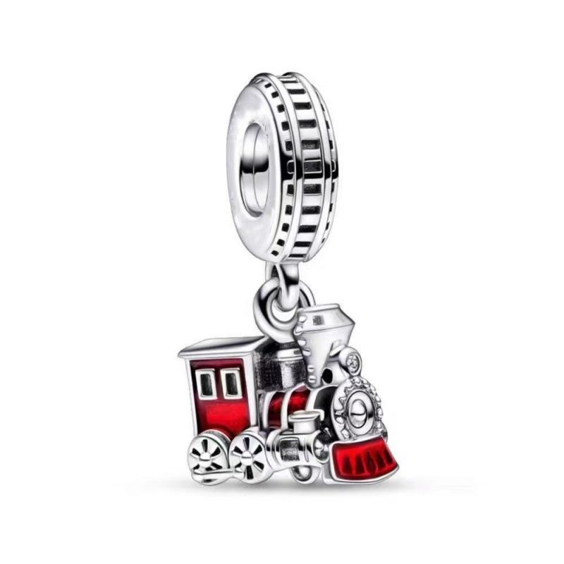 S925 Silber Zug Muschel Glocke Schildkröte Insekt Mond Herz Perlen Anhänger Halskette Charme Schmuck