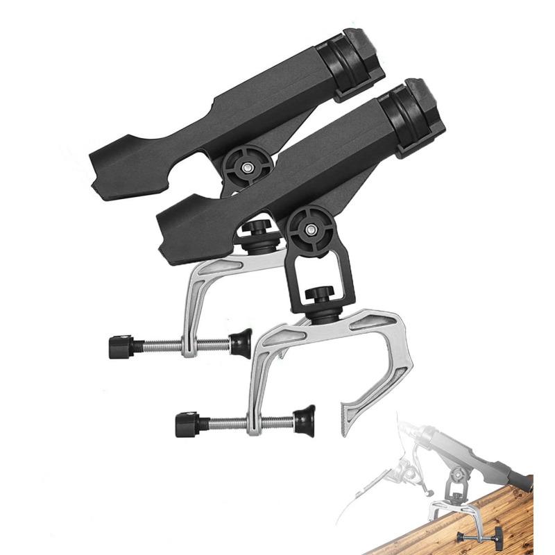 

2PCS Fishing Rod Holders For Bank Fishing, 360 Degree Rotating Adjustable Fishing Pole Stand With