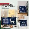 Christmas Snowflake Cushions Pillowcase Polyester Cushion Cover Throw Pillow Pillowcover Home Car Sofa Decor
