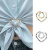 1PC Clothes Knotted Buckle Ring Versatile Women's Waist Button T-shirt Scarf Waist Buckle