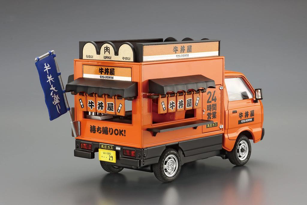 Aoshima Bunka Kyozai Mobile Sales Series 9 Beef Bowl Shop Plastic Model (AOSHIMA) 1/24 No.