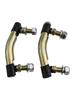 For Lawn Mowers Tie Rod Kit Mower Tie Rods 2 Pieces Black+Silver Direct Replacement Easy Installation Plastic+Metal