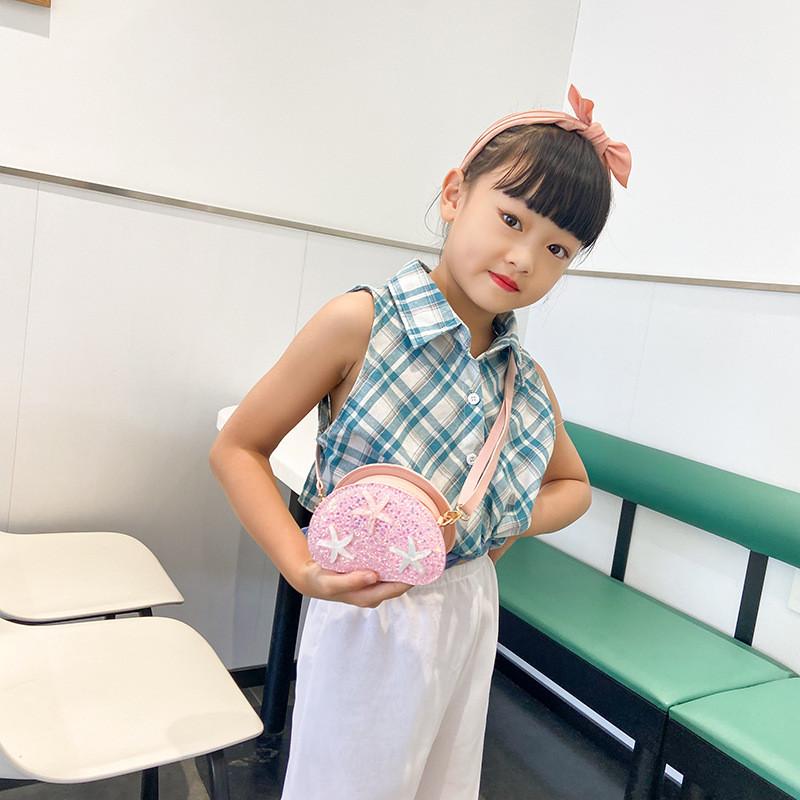 Adorable Mini Crossbody Bag For Kids Featuring Stylish Sequins And Charming Star Design