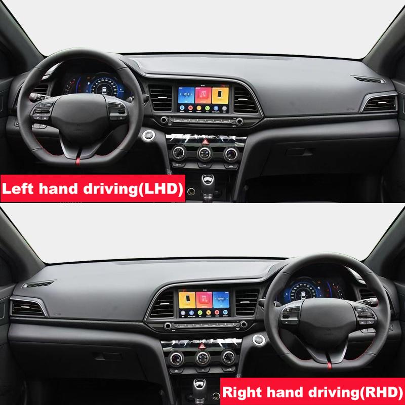 For Hyundai Elantra AD 2016 2017 2018   LHD RHD Car Dashboard Cover Mat Trument Panel Carpet Non-slip Accessories