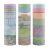 Floral Green Washi Tape Set, 20 Rolls Cute Seasonal Masking Tape Aesthetic Journaling Supplies for Planner Scrapbooking Calendar Card Making