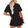 European Size Y2K Fashion | Women'S Crew Neck Short Sleeve T-Shirt | Casual Comfort, Geometric Pattern, Slight Stretch Fabric