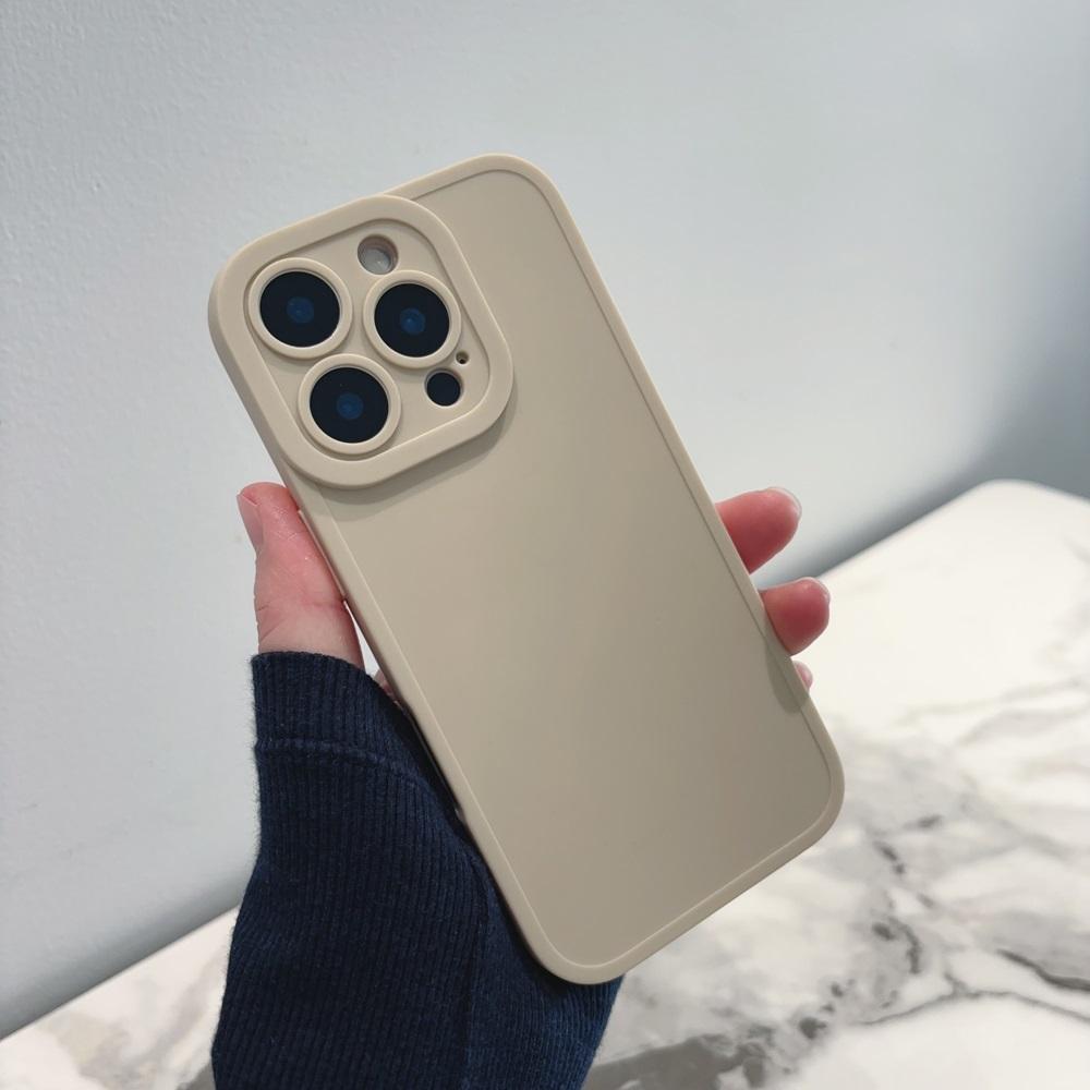 Luxury Soft Matte Solid Color Phone Case For iPhone 16 15 14 Plus 13 12 11 Pro Max X XR XS Plain Shockproof Bumper Back Cover