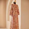2025 Embroidered Dragon & Phoenix Kua Xiuhe Wedding Dress - Retro Chinese Slim Fit Bridal Toasting Gown