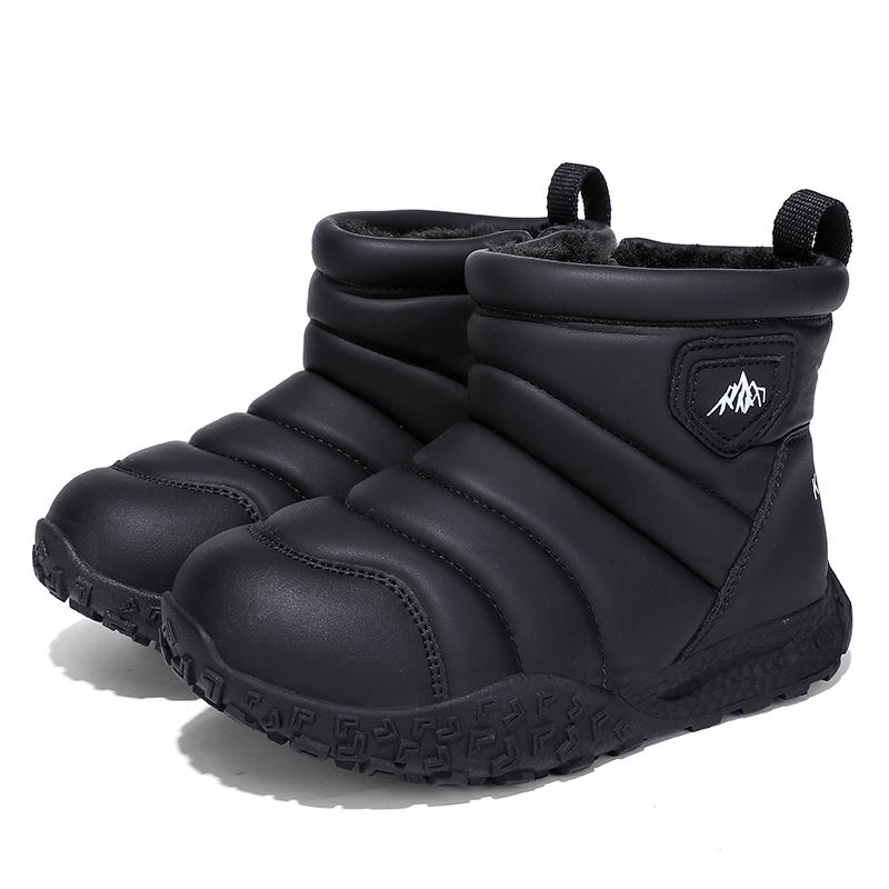 

Зимняя детская модная теплая хлопковая обувь для улицы, повседневные высокие сноубутсы, хлопковые ботинки 26-37 37