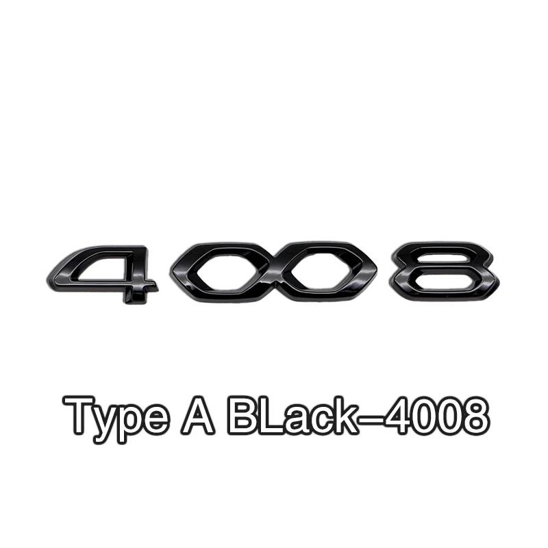 2026 Adesivo Auto Caldo 1 PZ Adesivo Auto in ABS Alta Qualità Stemmino Logo Bagagliaio Adesivo Numero per Peugeot 3008 4008 4008 5008 508L Acc