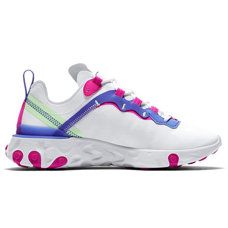 Nike React Element 55 Blanco Rosa Fuego Mujer BQ2728-104
