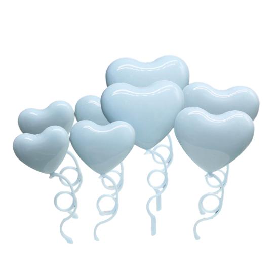 2 zestawy Przyciągające wzrok kolorowe dekoracje ślubne na ciasto Żywe, nie blaknące walentynki w stylu serca miłosnego