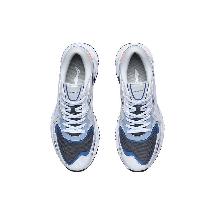 Li Ning Trendy Breathable Lightweight Breathable And Lightweight Low Top Running Shoes Unisex Gray ARLR003-2