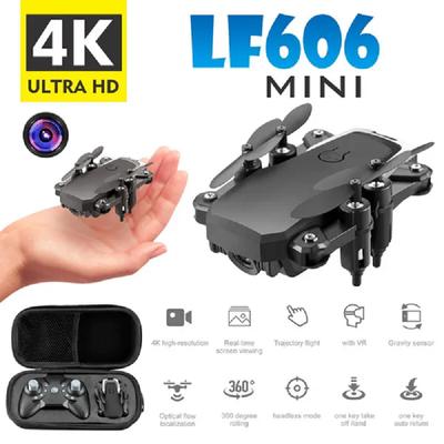 Új LF606 Drone WIFI FPV Mini Drone széles látószögű HD 4K 1080P kamerával, magasságban tartható RC helikopteres összecsukható négykopteres drón ajándék