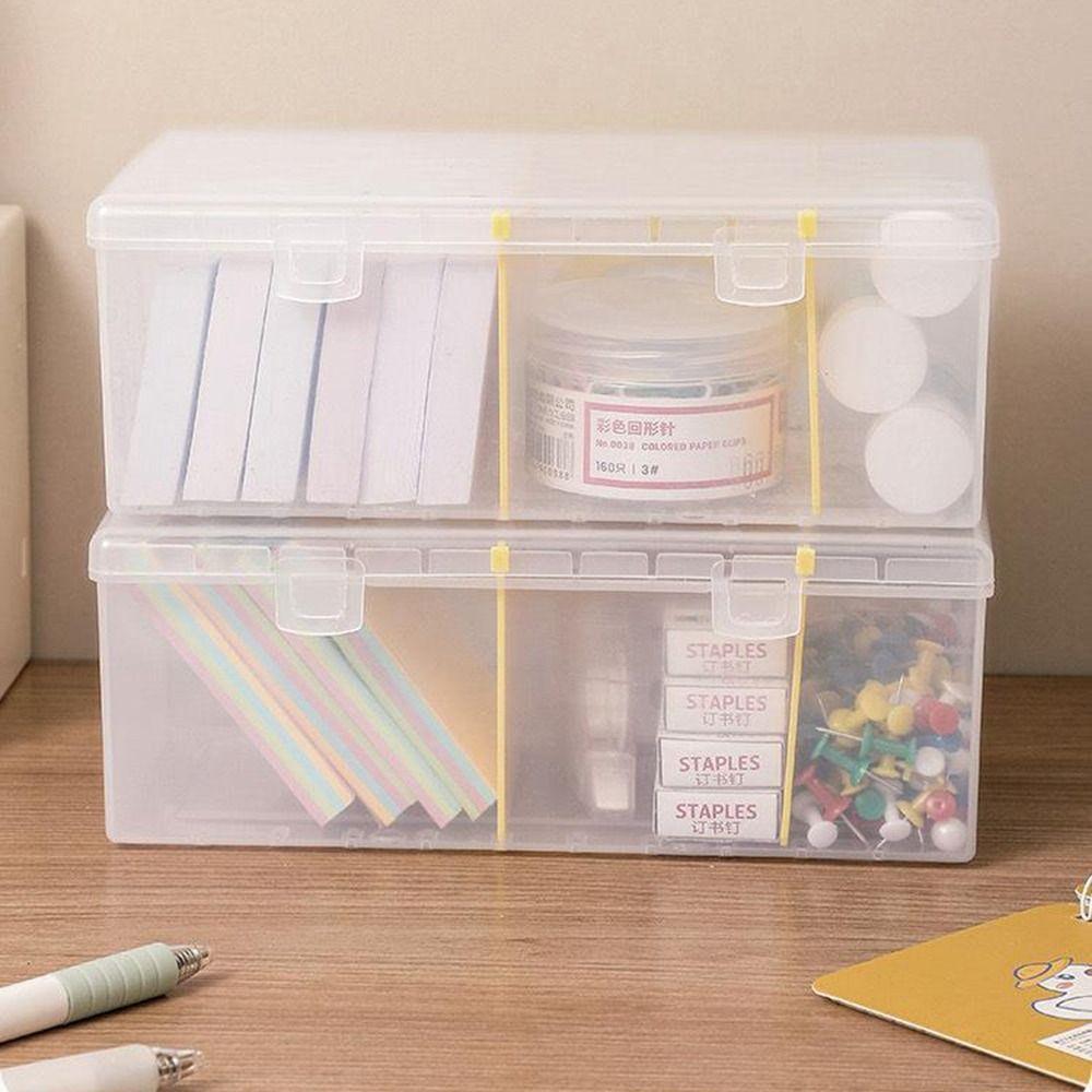 

Transparent Film Sorting Flip Box Plastic Korean Idol Card Holder Desk Desk