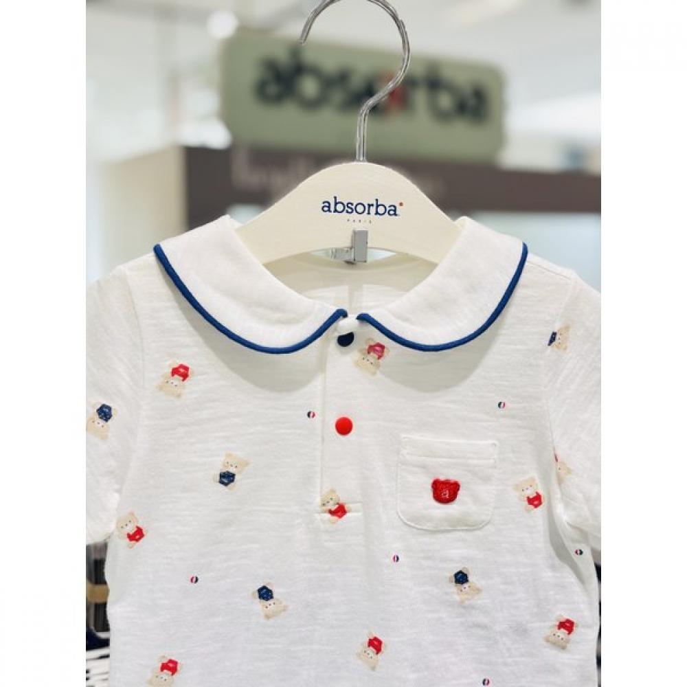 Absorba Bebe Short Sleeve Set White Ivory  A1313011 